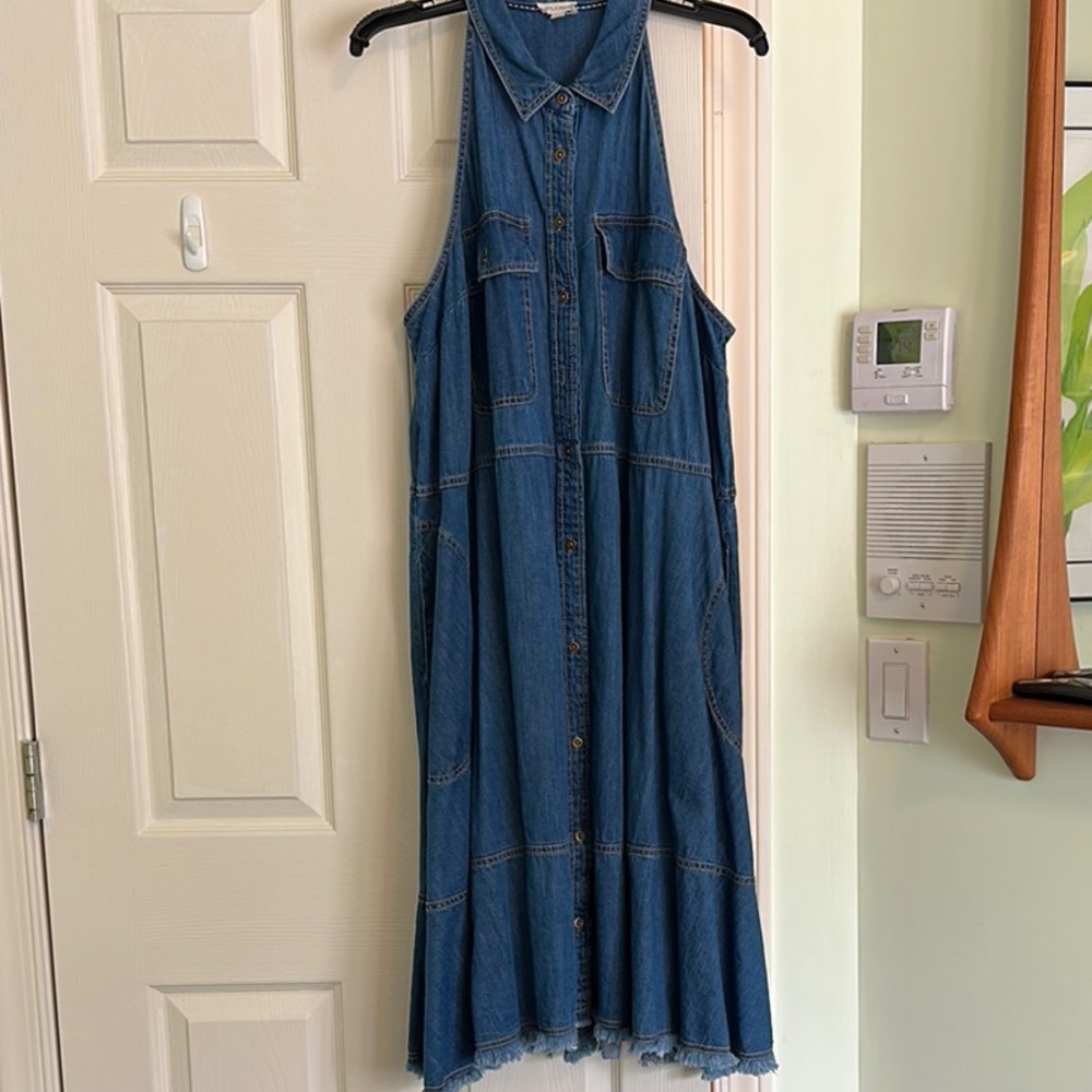 NWOT Anthropologie Pilcro Denim Sleeveless Dress, Size PXL